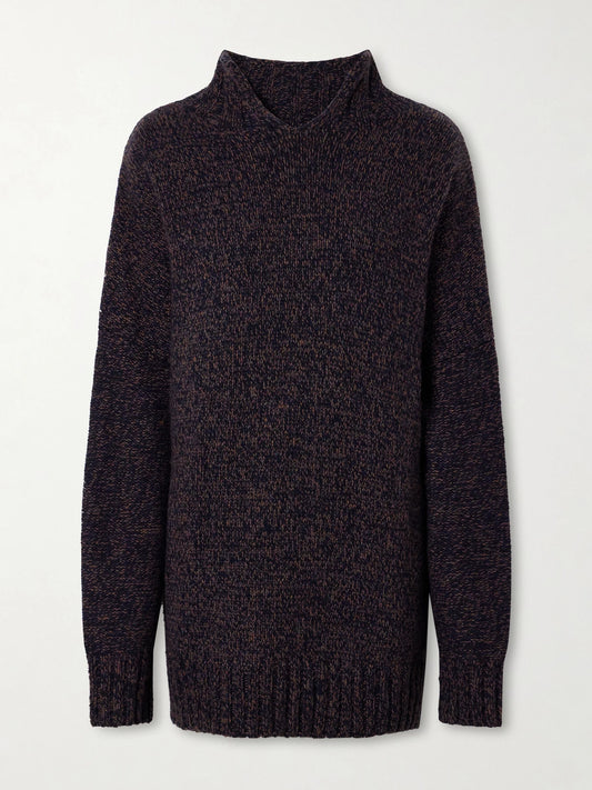 KHAITE Novis Oversized Cashmere Mélange Sweater