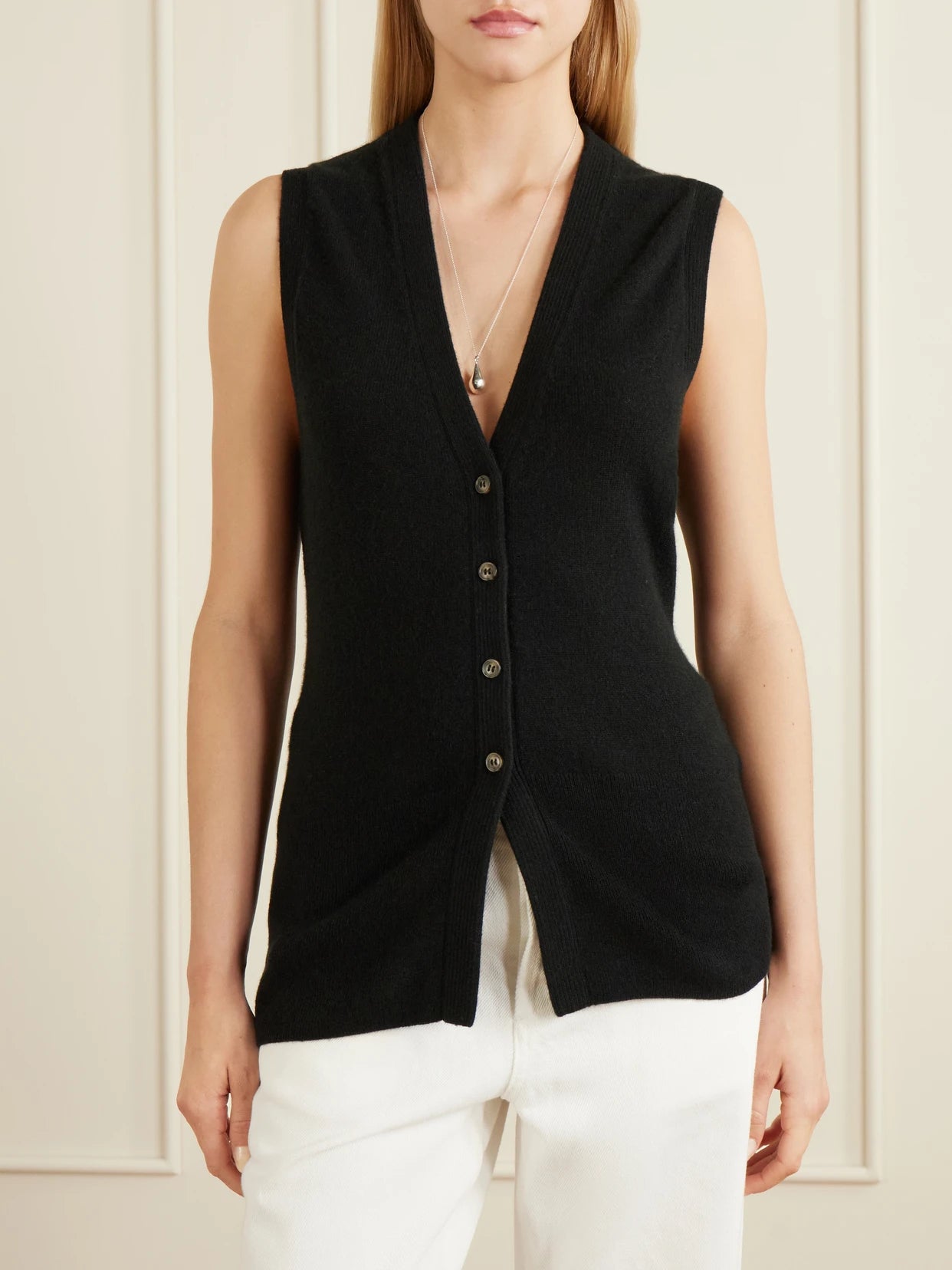 Soyo Organic Cashmere Fitted Cardigan