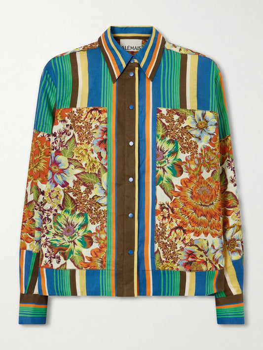 Charlie Printed Linen Shirt