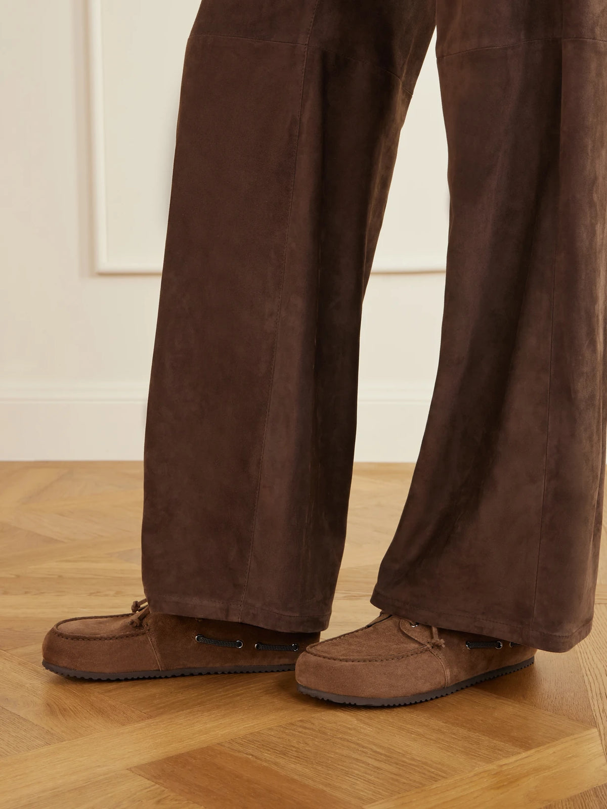Suede Slip-on Moccasins