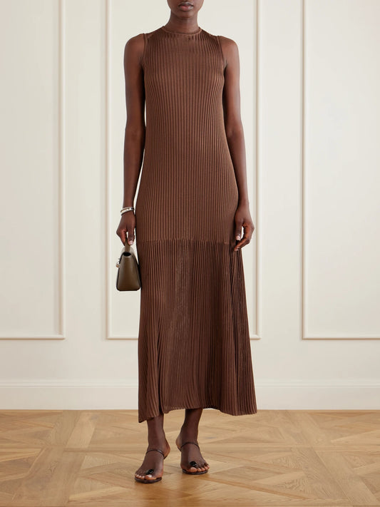 Image of Heels. Product name - Mondor 55 Leather Sandals in Chocolate colour by brand - NEOUS