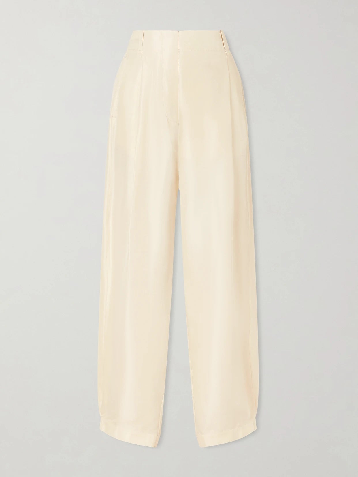 Kolina Pleated Silk-faille Wide-leg Pants