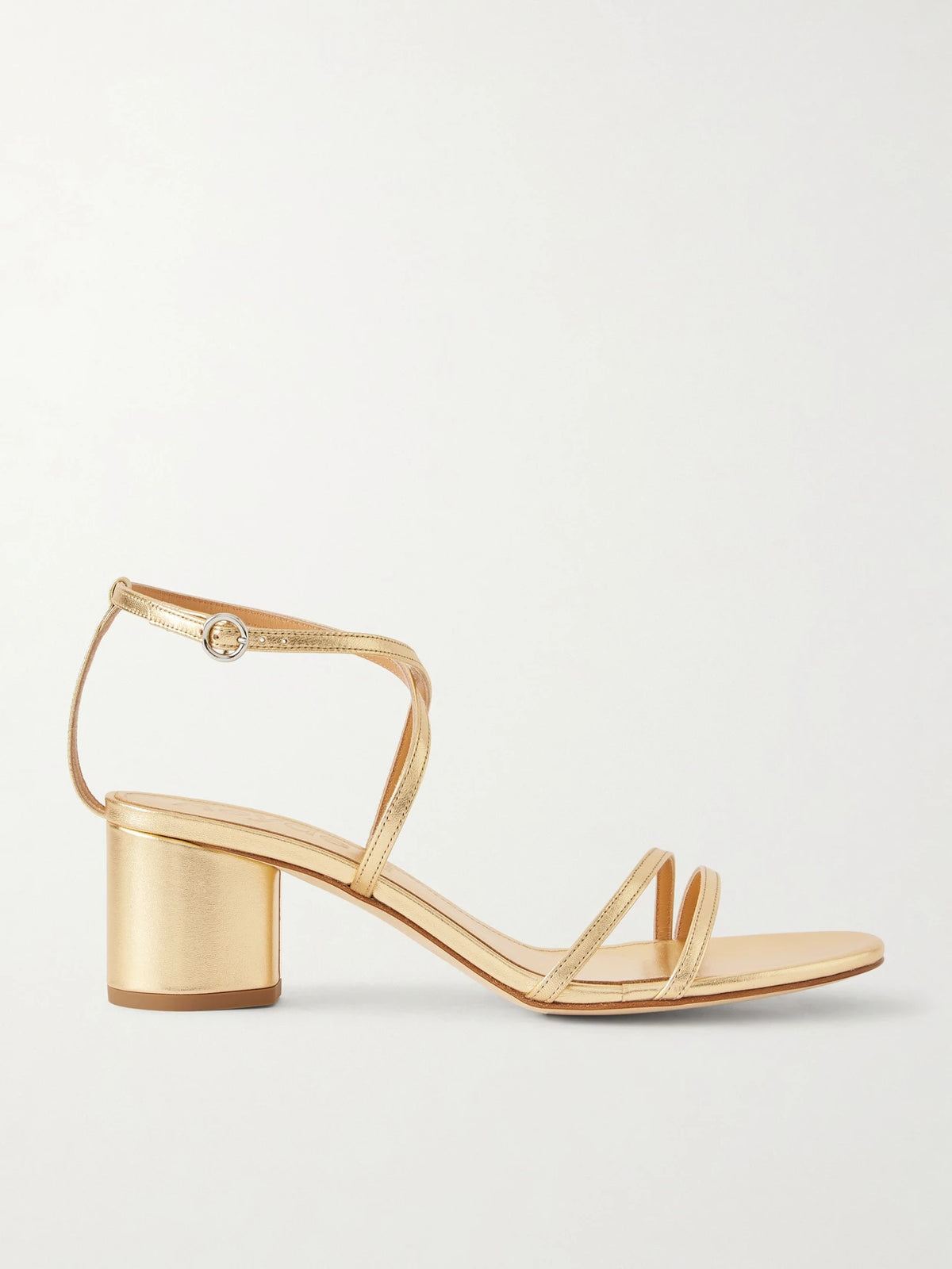 Mirella Metallic-leather Sandals