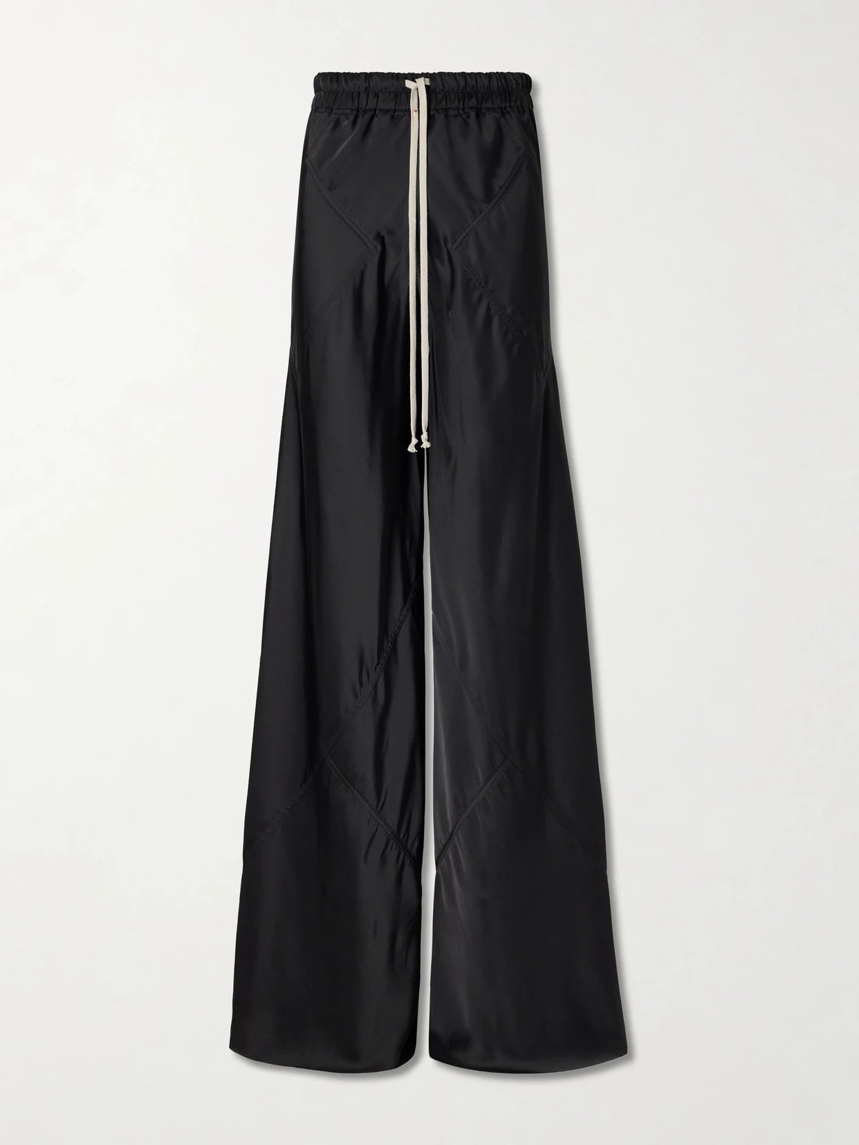 Charmeuse Wide-leg Drawstring Pants