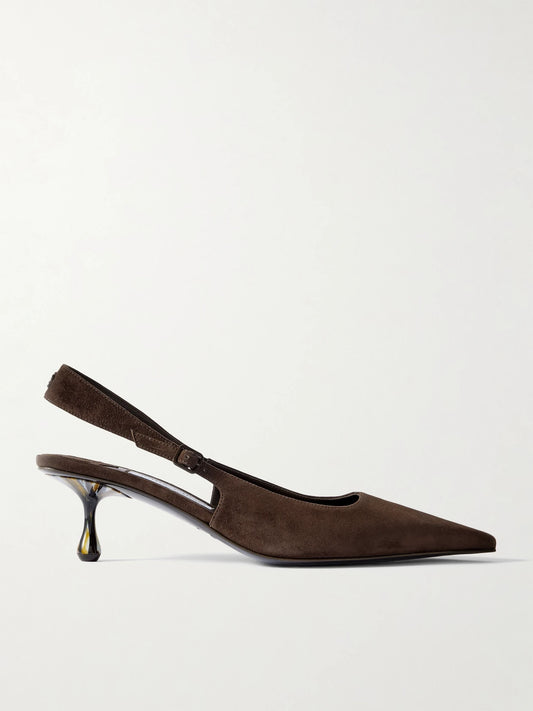 Amel 50 Suede Slingback Pumps