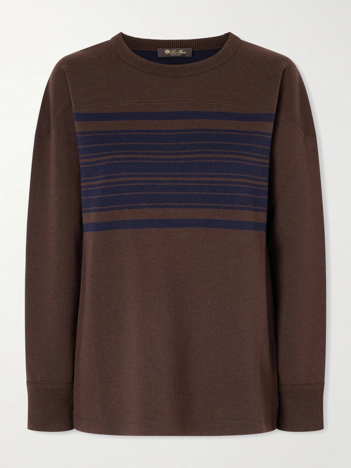 Loro Piana Winterdale Striped Wool And Cashmere-blend Sweater