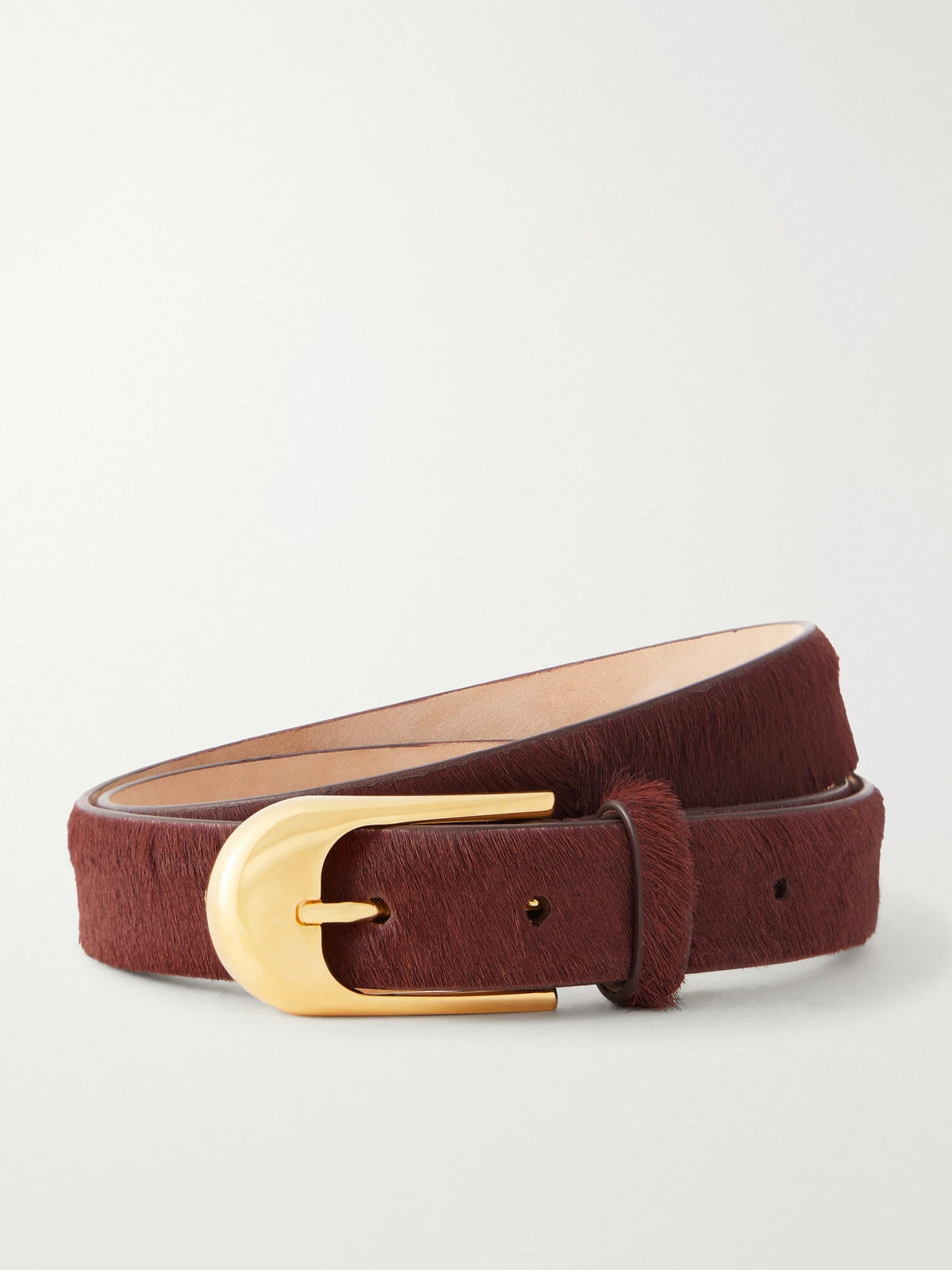 KHAITE Dome Calf Hair Belt