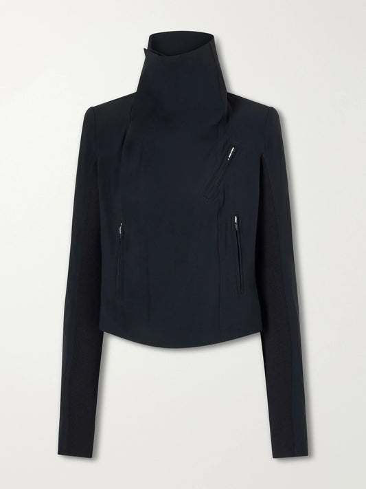 Image of Coats & Jackets. Product name - Classic Cady Biker Jacket in Black colour by brand - Rick Owens