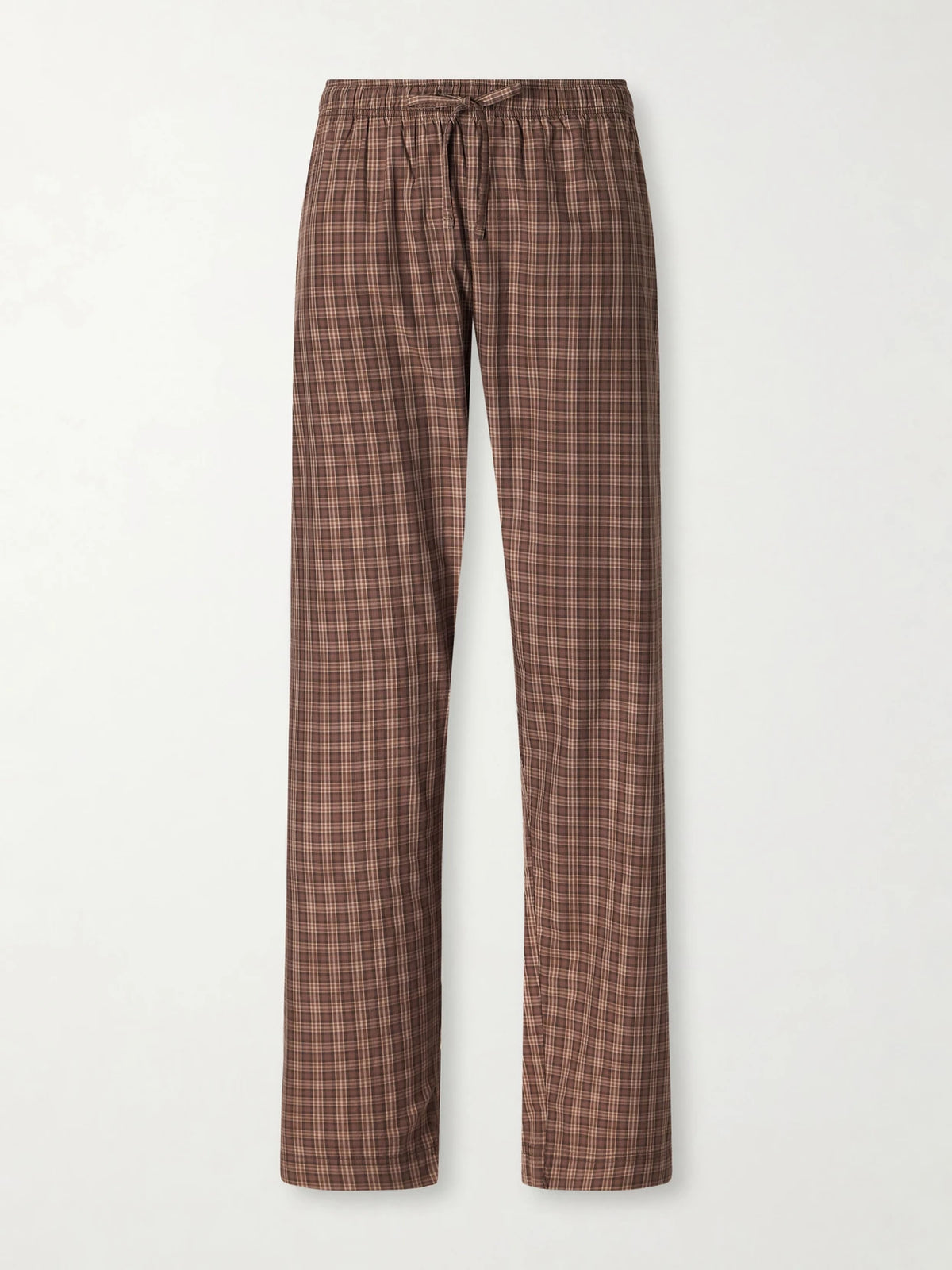 TEKLA Checked Organic Cotton Pajamas Pants
