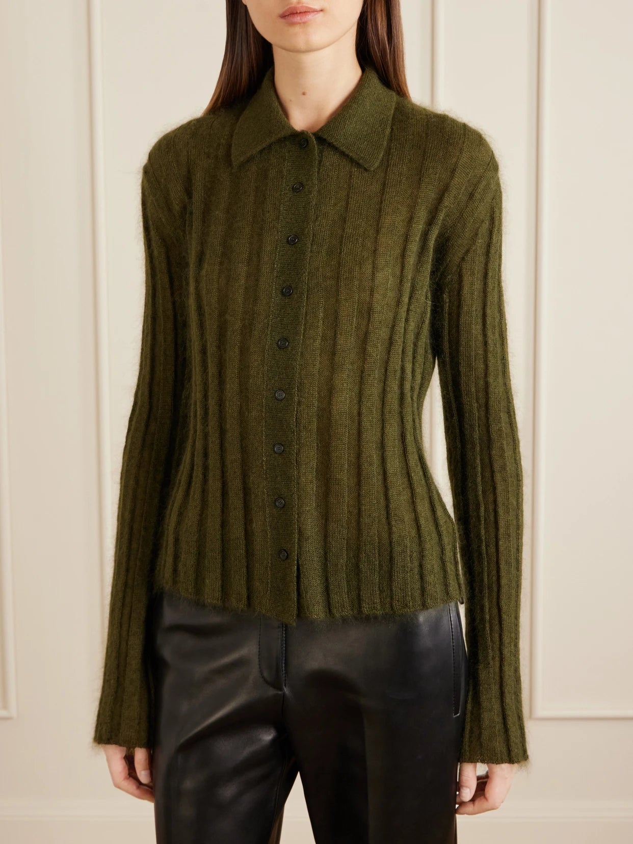 Meadow Ribbed Mohair And Silk-blend Cardigan