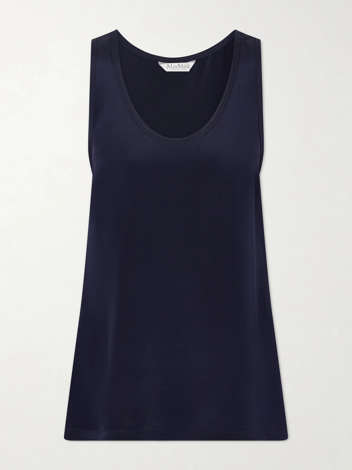 Max Mara Draped Silk Tank
