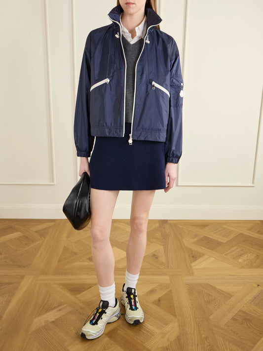 Image of Coats & Jackets. Product name - Marmacy Shell Jacket in Navy colour by brand - Moncler