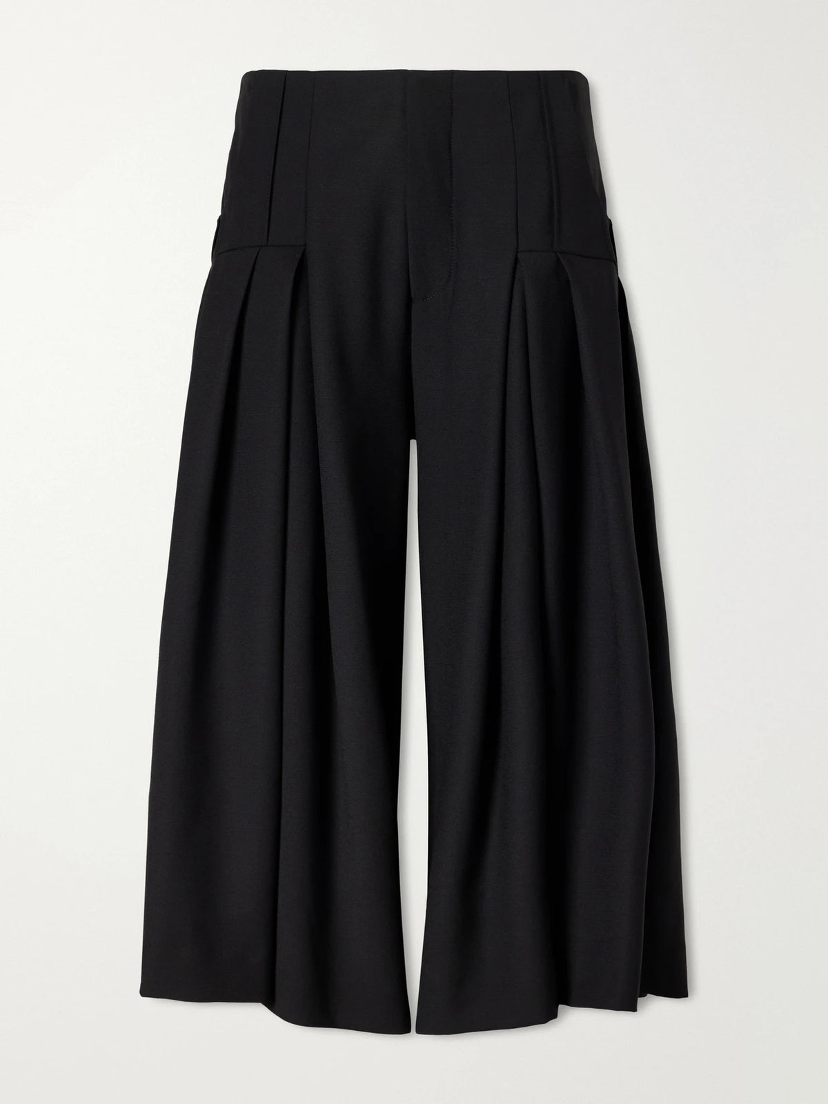 LIBEROWE Pleated Wool-fresco Culotte Shorts
