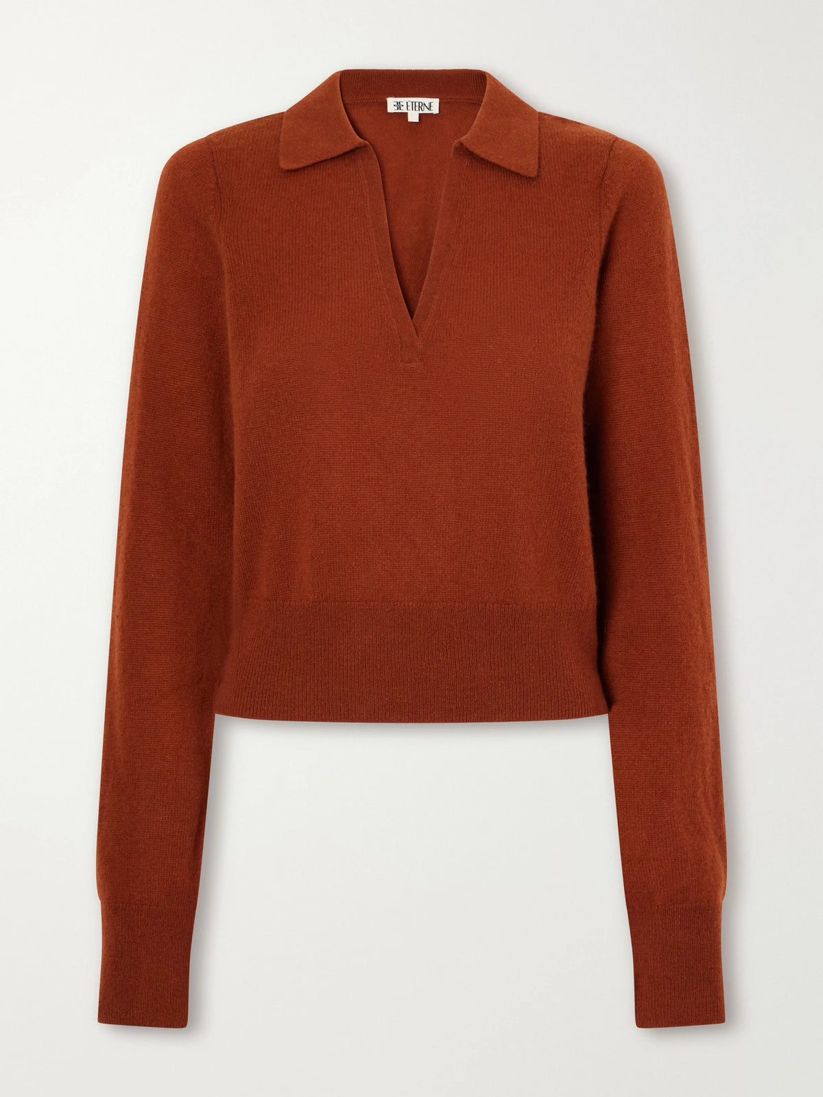 ÉTERNE Vance Cashmere Polo Sweater