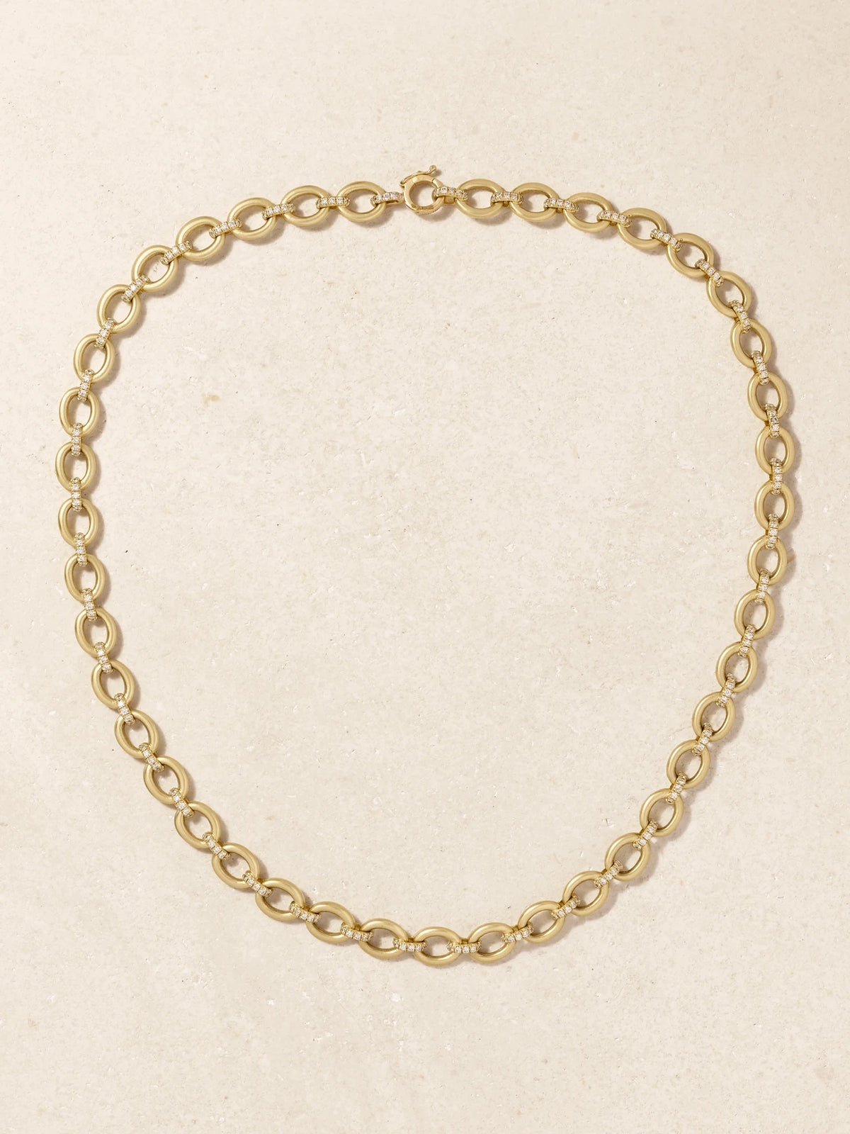 Classic 18-karat Gold Diamond Necklace