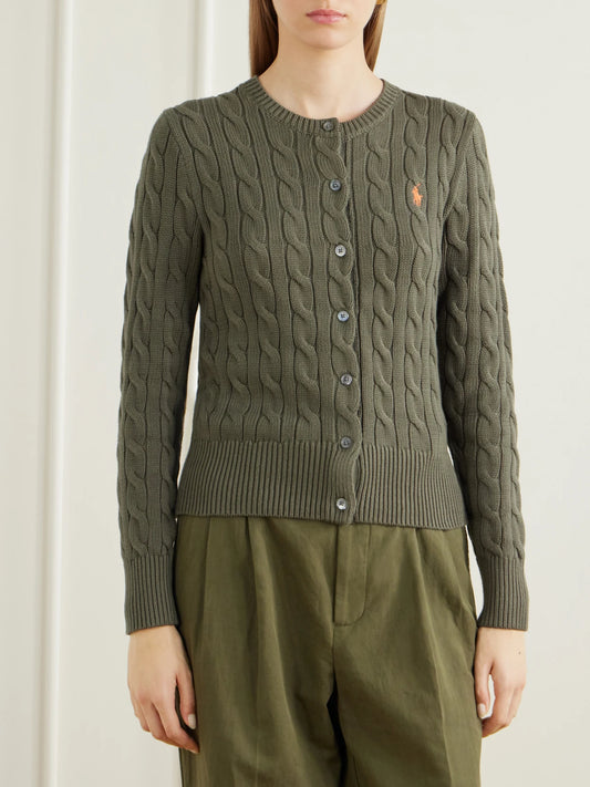 Polo Ralph Lauren Cable-knit Cotton Cardigan