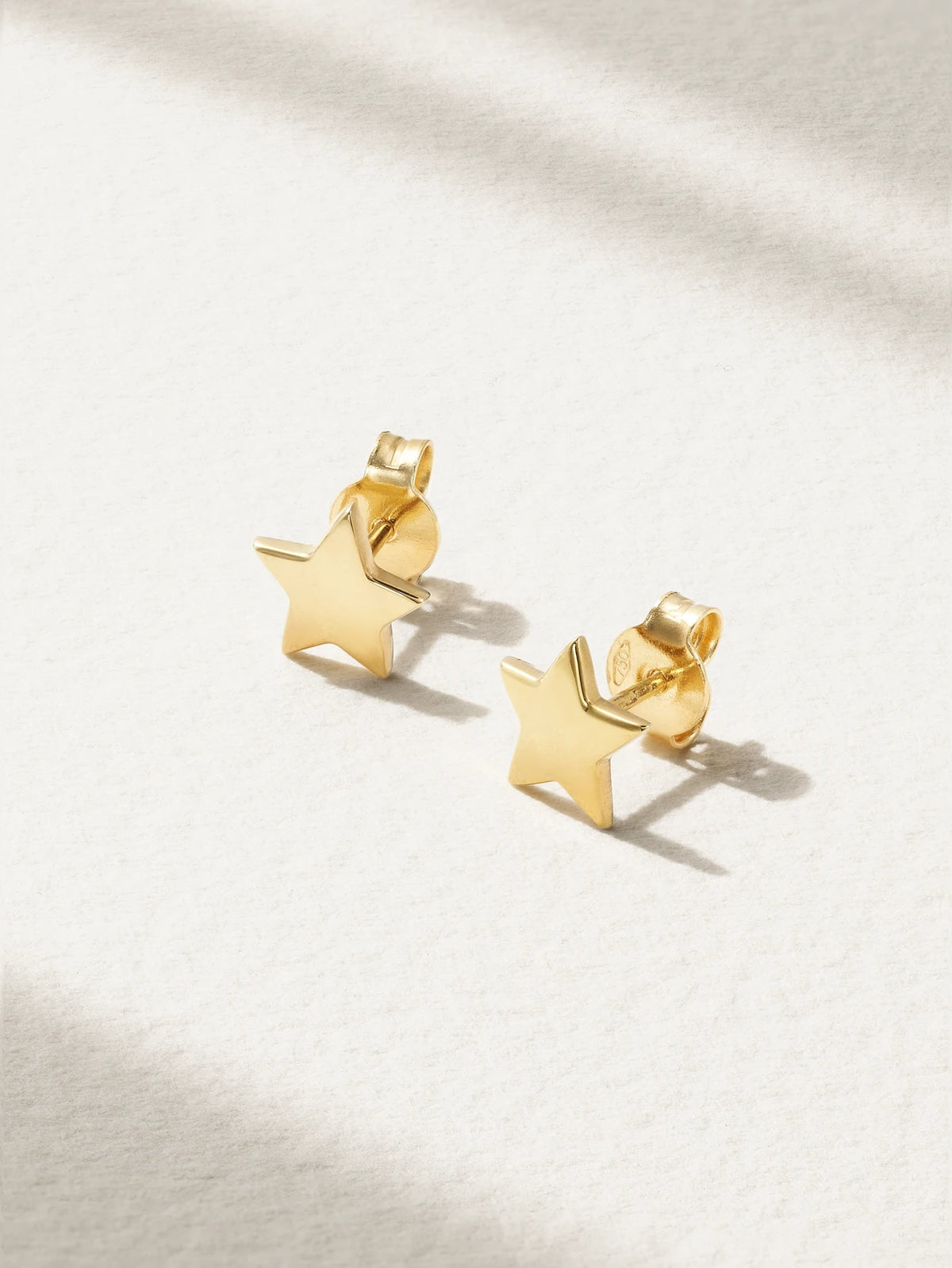 Shiny Superstellar 18-karat Gold Earrings