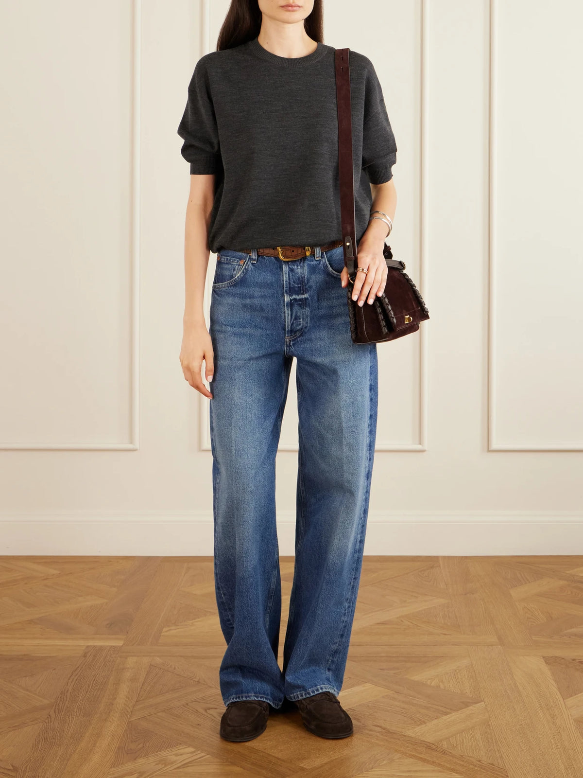 Mortimer Suede Leather Bag