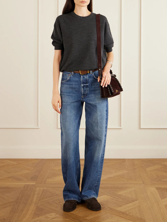 Mortimer Suede Leather Bag
