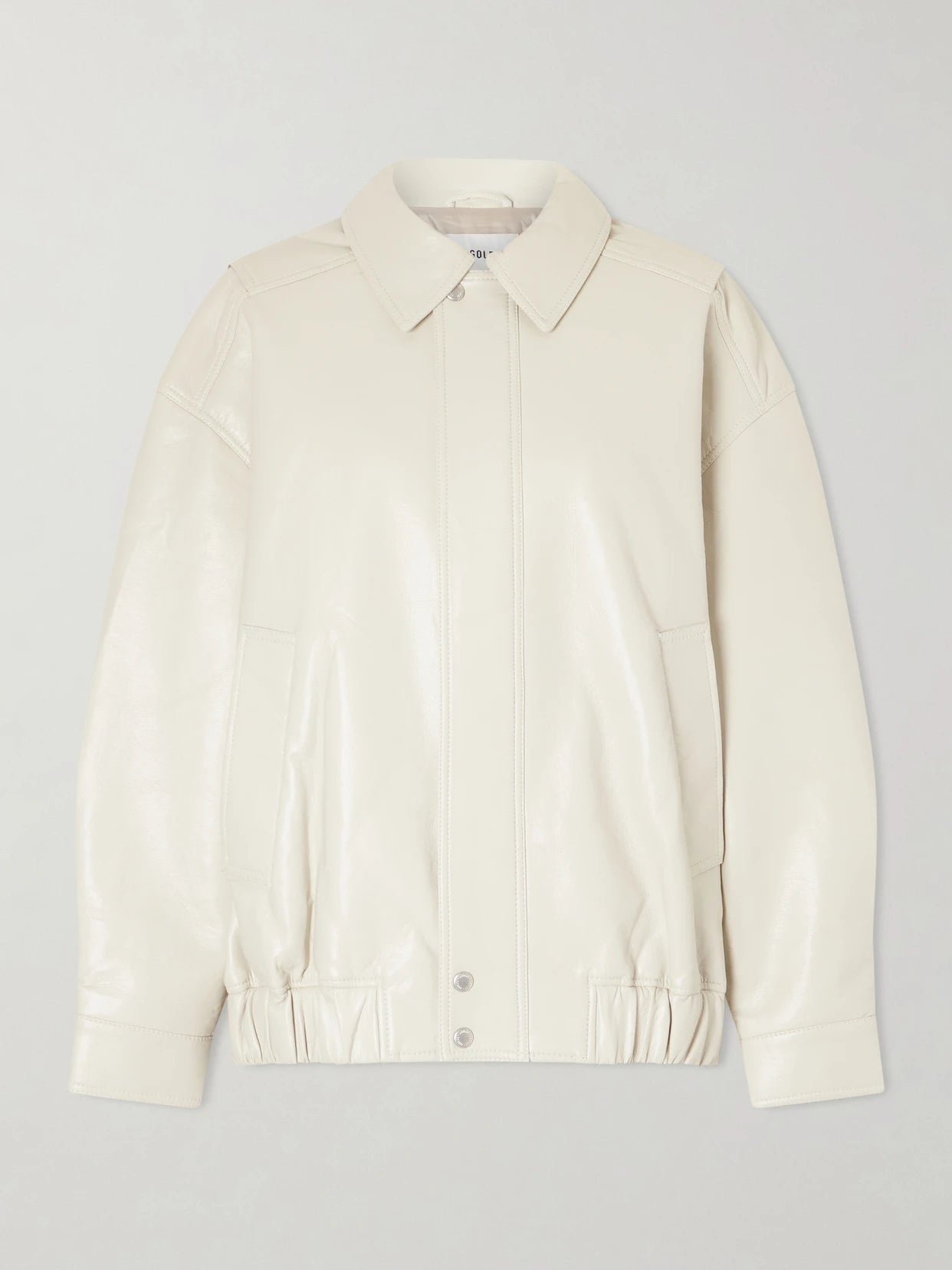 Aston Recycled Leather-blend Bomber Jacket