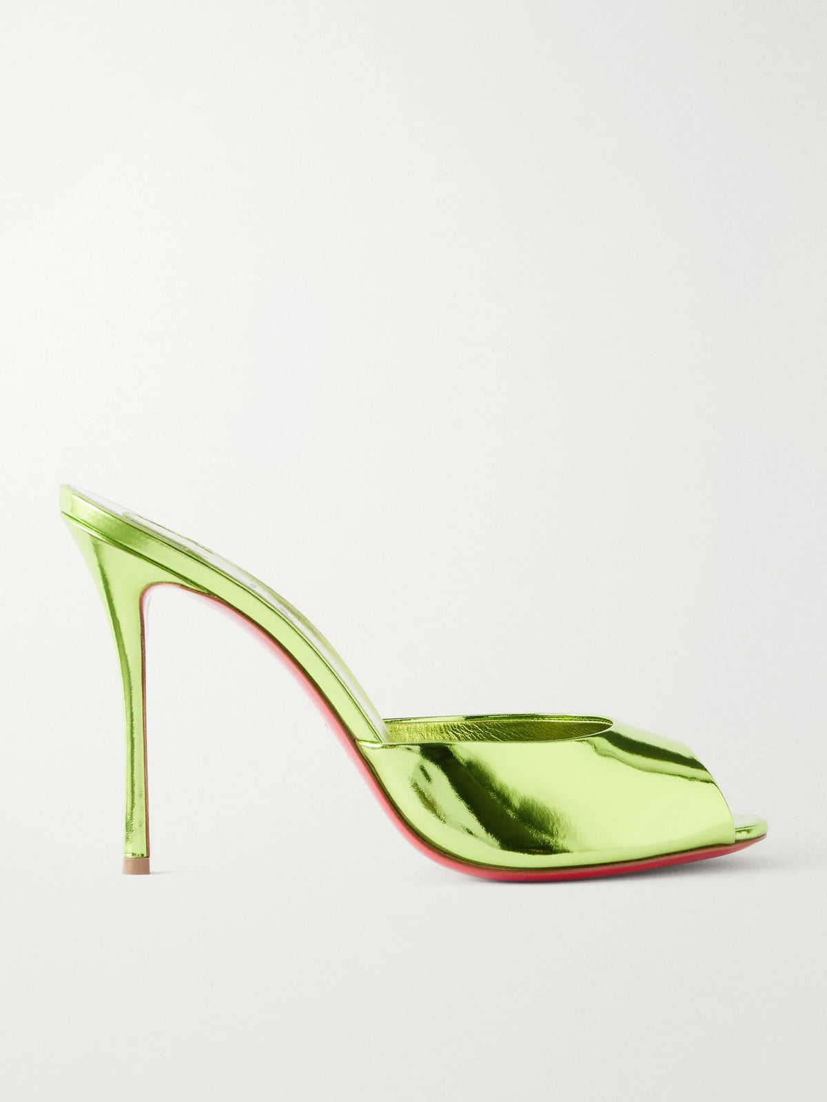 Me Dolly 100 Metallic Leather Mules