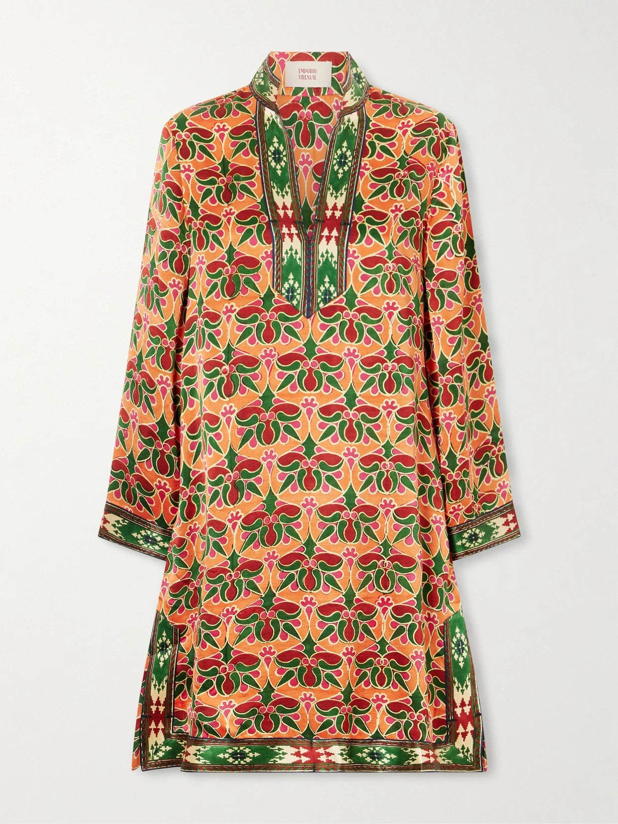Liora Jewelry Mare Printed Silk-satin Coverup