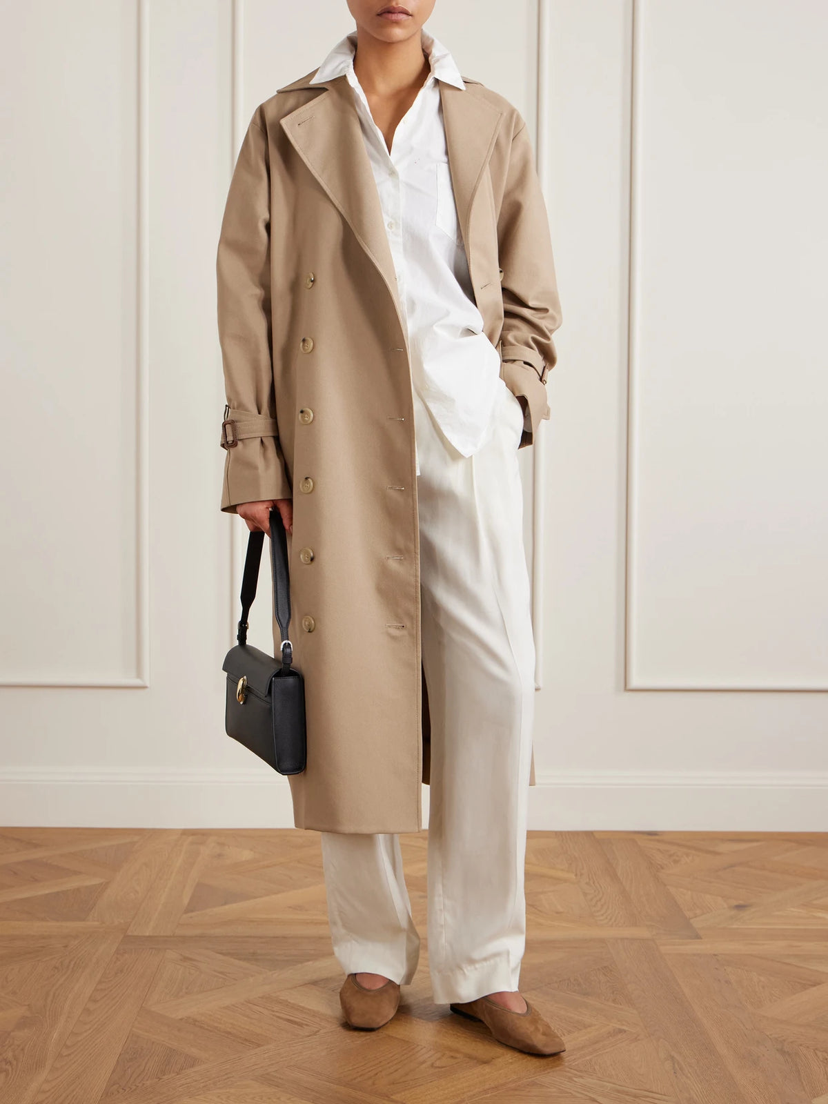 Symmetry Textured-leather Shoulder Bag