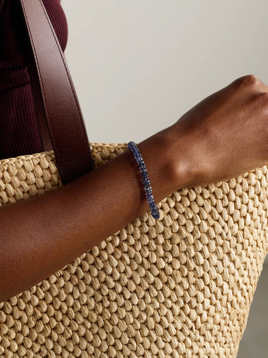 Image of Bracelets. Product name - Gold Iolite Bracelet in Blue colour by brand - JIA JIA