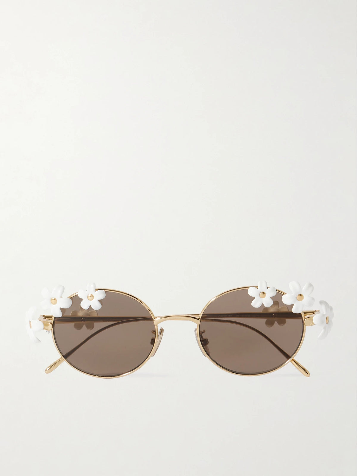 + Paula's Ibiza Embellished Round-frame Gold-tone Sunglasses