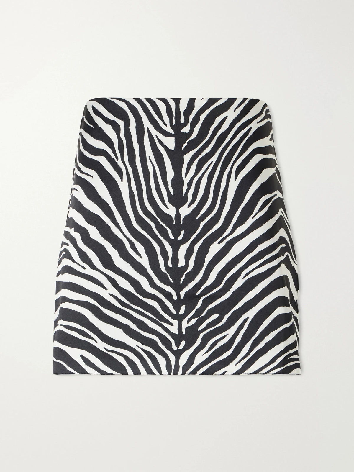 Cala de la Cruz Zebra-print Crepe Mini Skirt