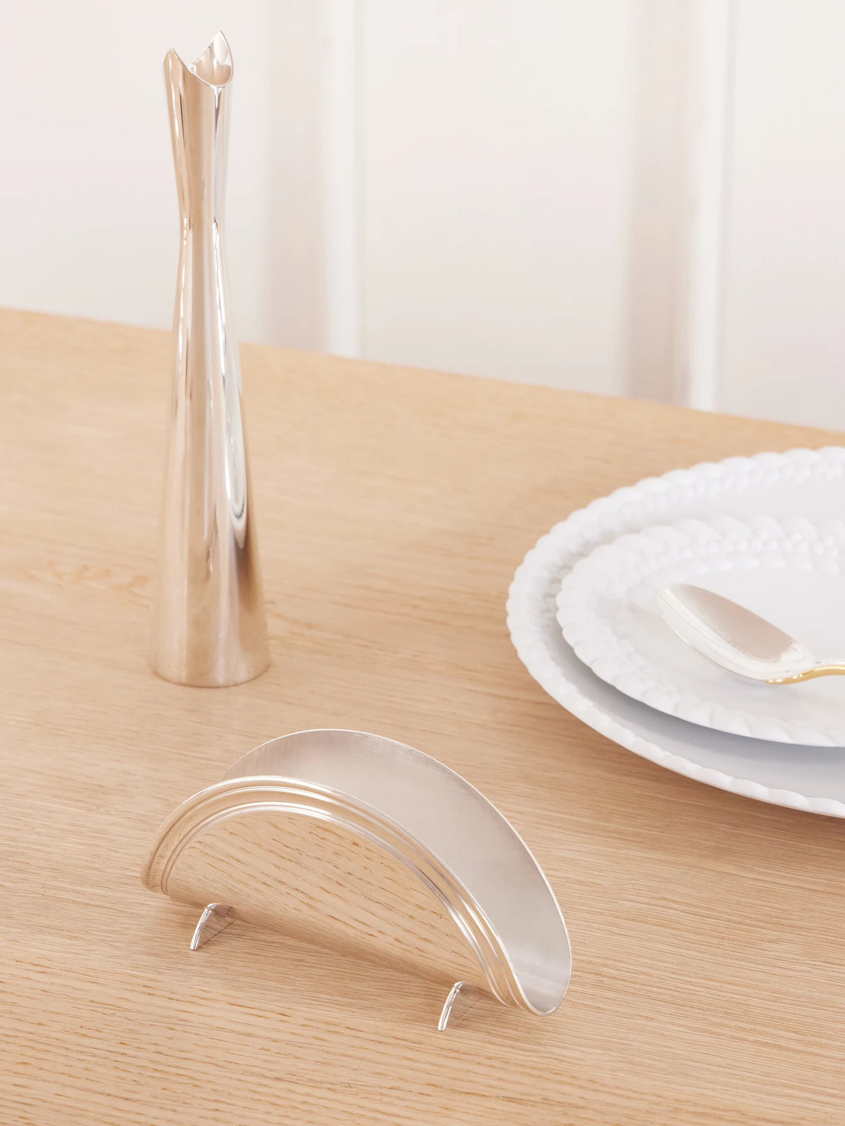 Image of Tableware. Product name - Albi Silver-plated Napkin Holder in Multi colour by brand - Christofle
