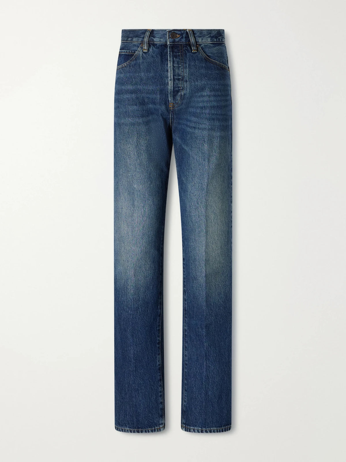 FRAME + Sotheby's The Sotheby's Vertical High-rise Straight-leg Jeans