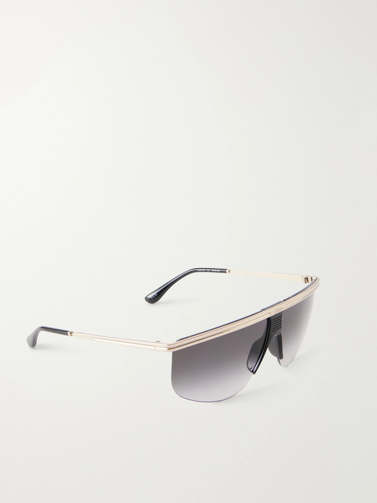 Chloé D-frame Gold-tone Sunglasses