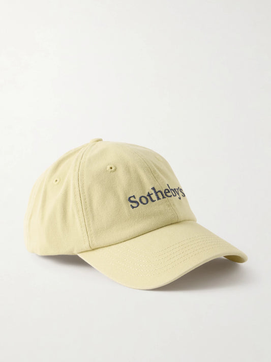 FRAME + Sotheby's Embroidered Cotton-canvas Cap