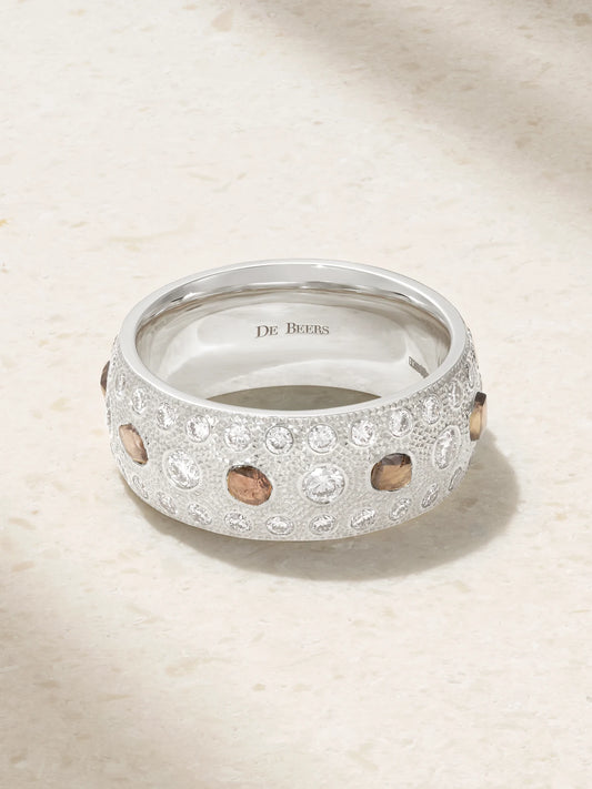 Talisman Large 18-karat White Gold Diamond Ring