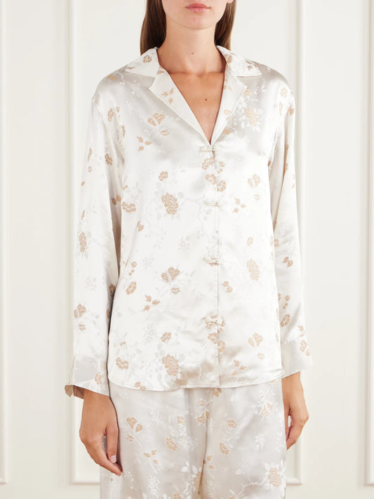 DÔEN Maurise Floral-jacquard Shirt