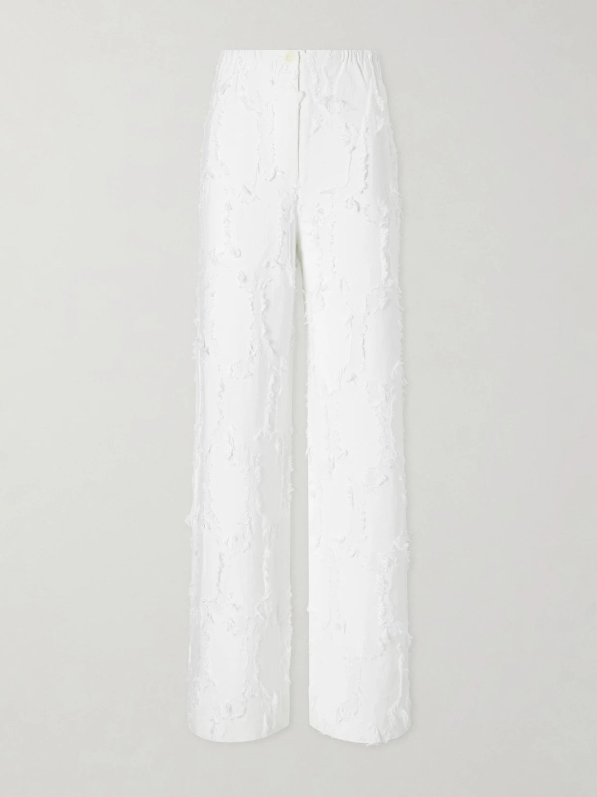 Proenza Schouler White Label Shilo Jacquard-knit Cotton-blend Straight-leg Pants