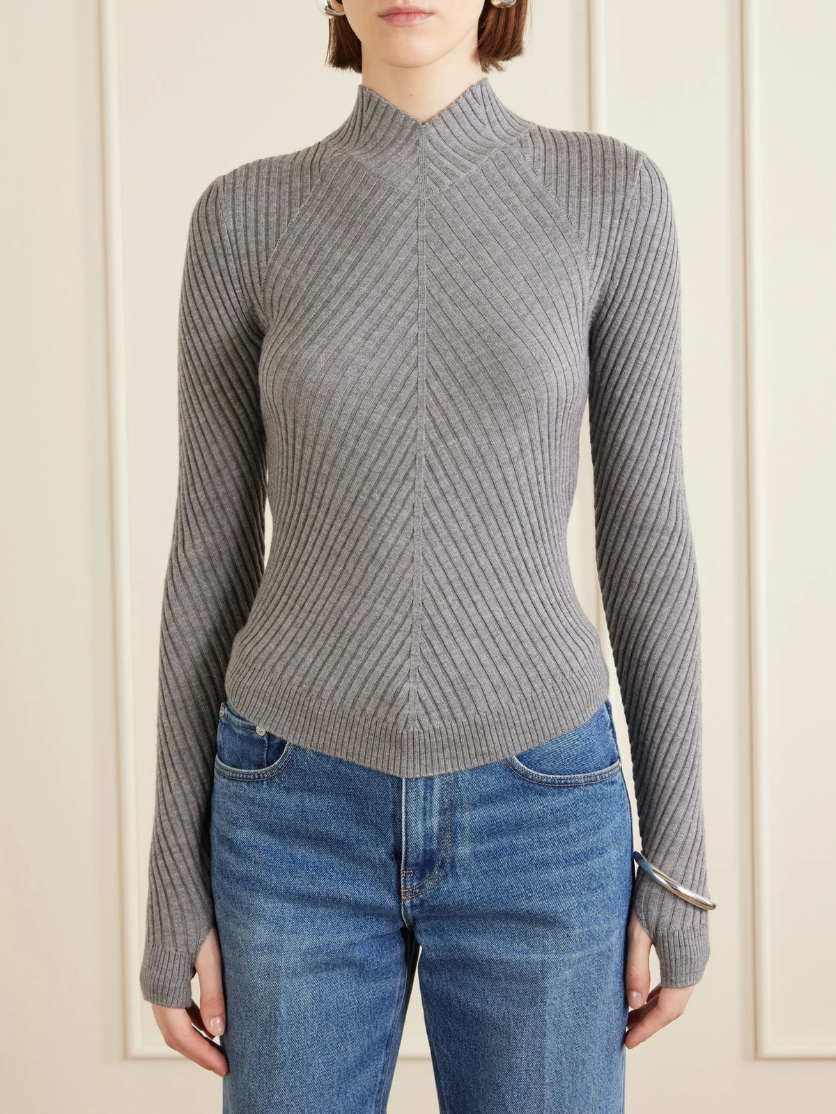 Georgia Ribbed Merino Wool Sweater