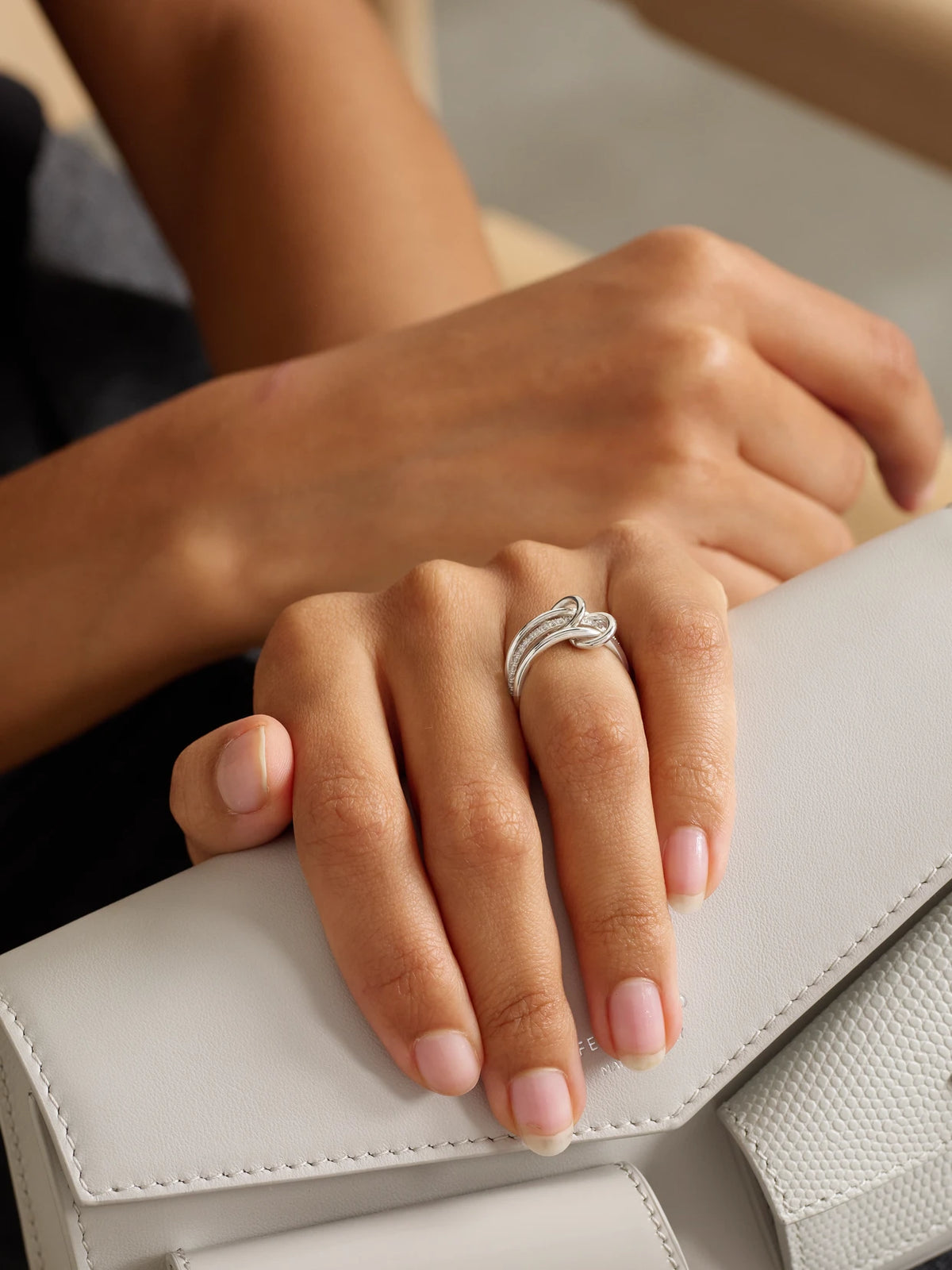 Image of Rings. Product name - Sonny Sterling Silver Diamond Ring in Multi colour by brand - Spinelli Kilcollin