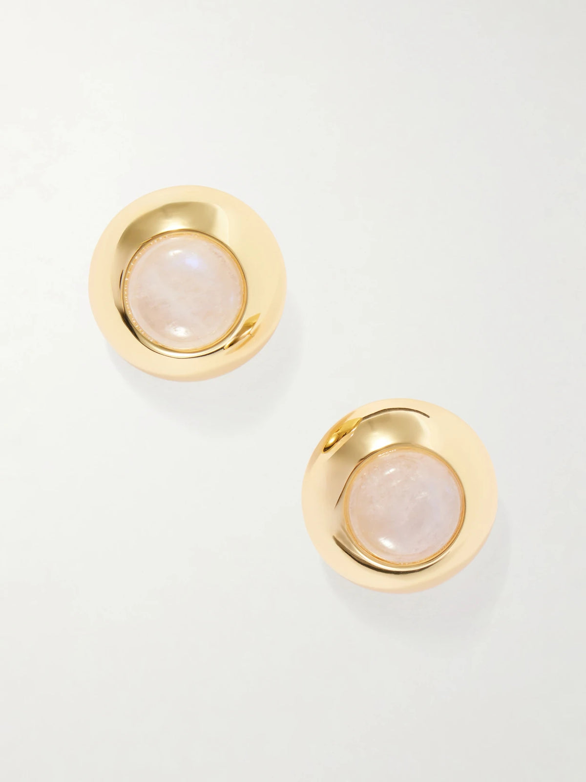 Gold-plated And Moonstone Earrings