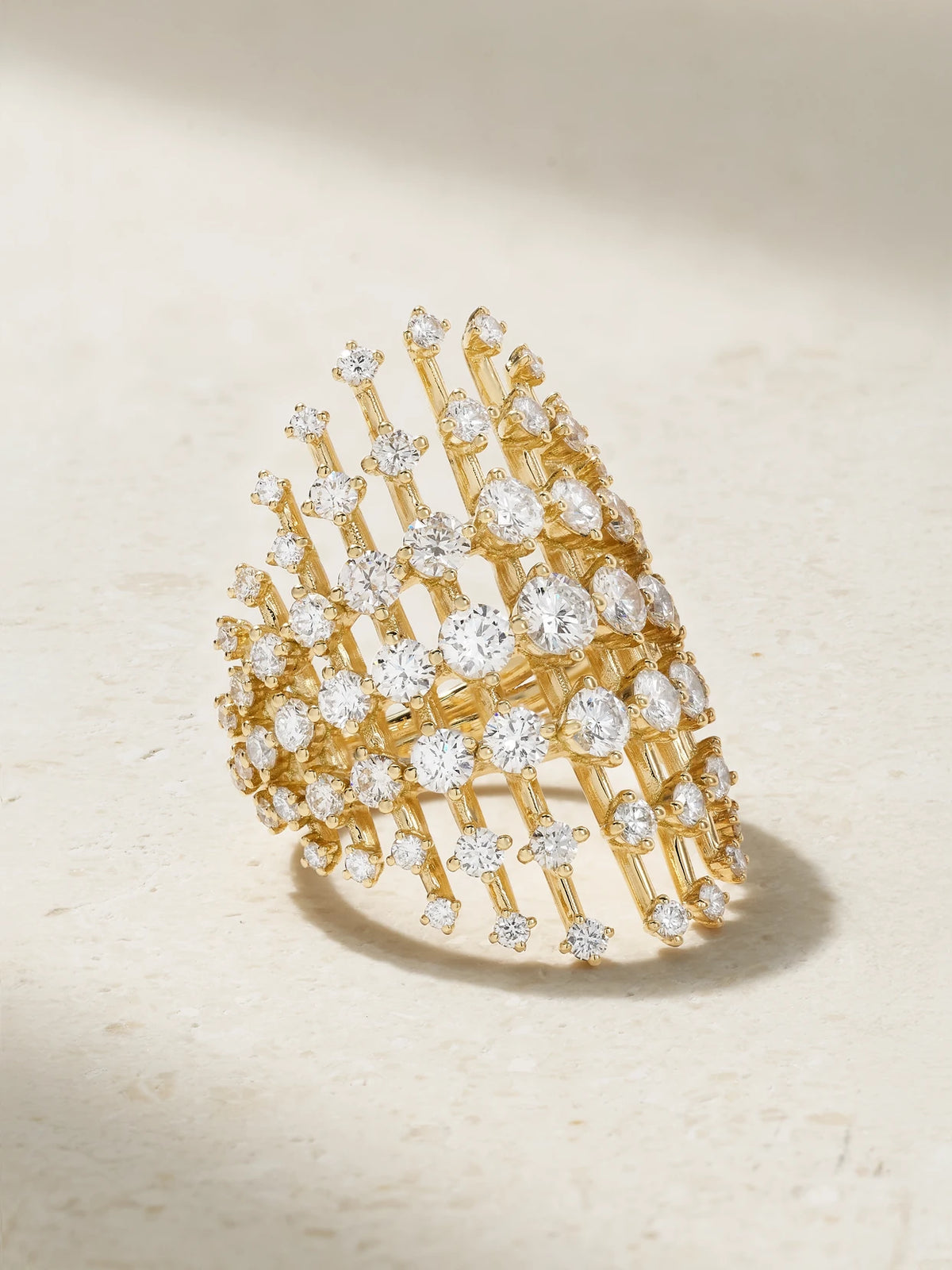 Disco Medium 18-karat Gold Diamond Ring