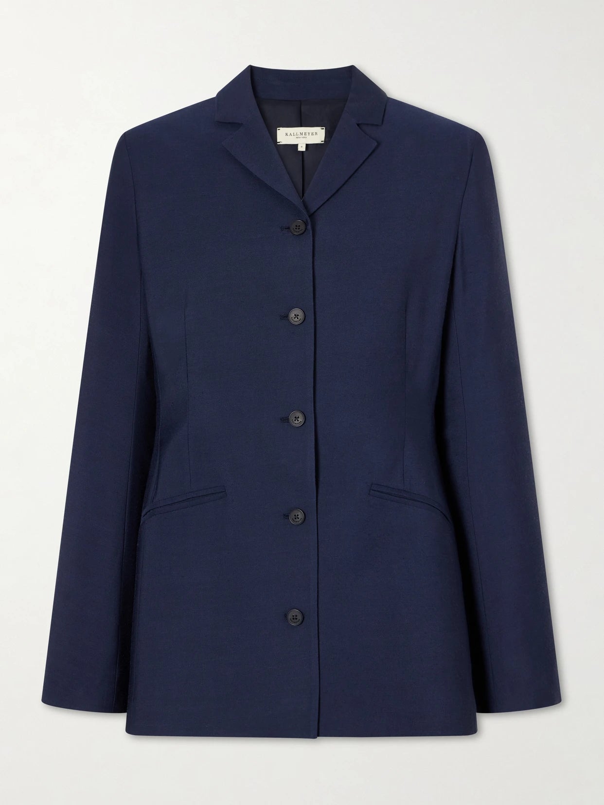 Image of Coats & Jackets. Product name - Benny Longline Blazer in Navy colour by brand - KALLMEYER