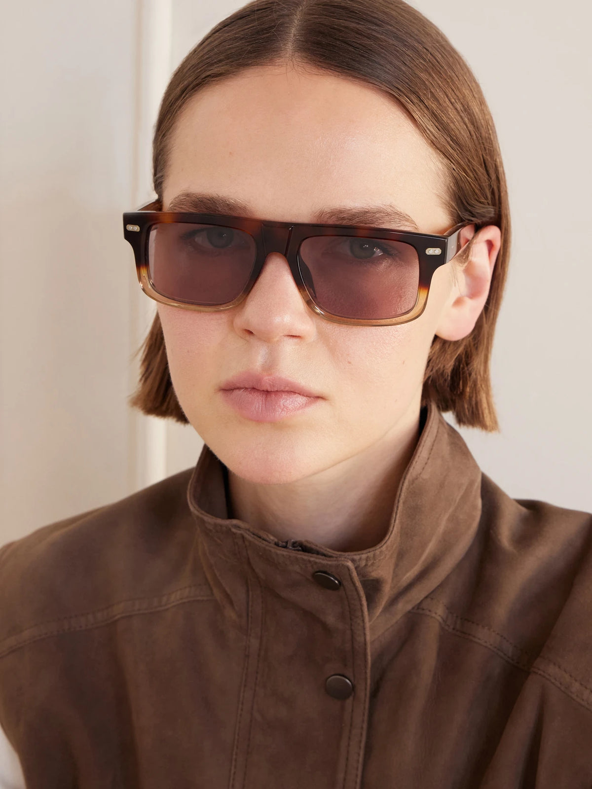 Image of Sunglasses. Product name - Aviator-style Tortoiseshell Acetate Sunglasses in Multi colour by brand - Brunello Cucinelli