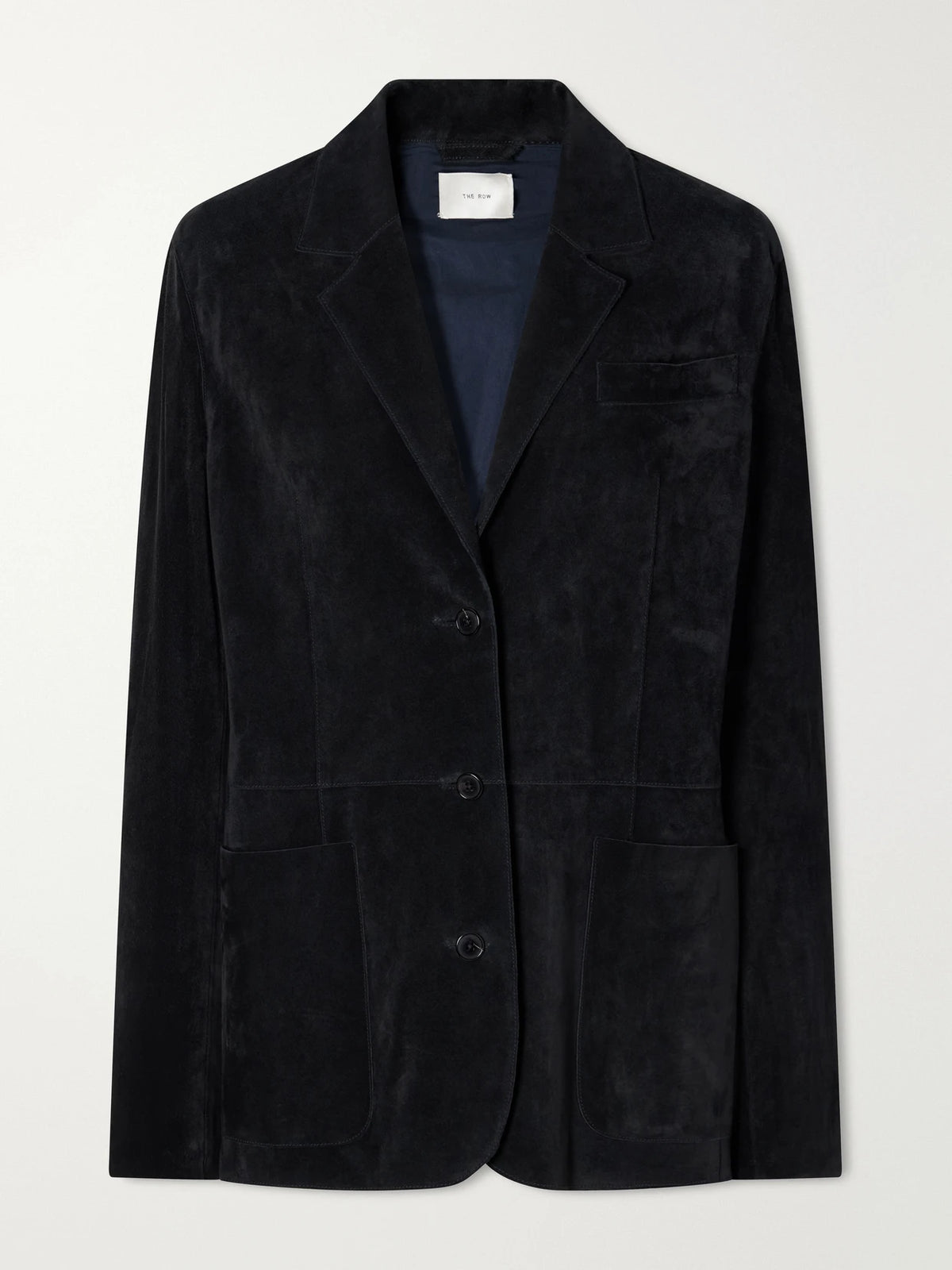 The Row Kadie Paneled Suede Blazer