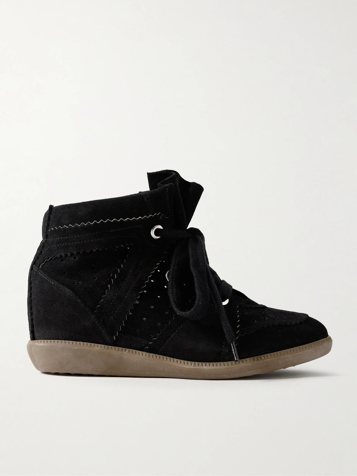 Bobby Suede Wedge Sneakers