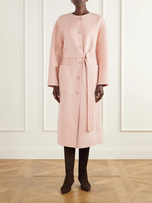Ulla Johnson Fernanda Belted Felted Wool And Cashmere-blend Coat