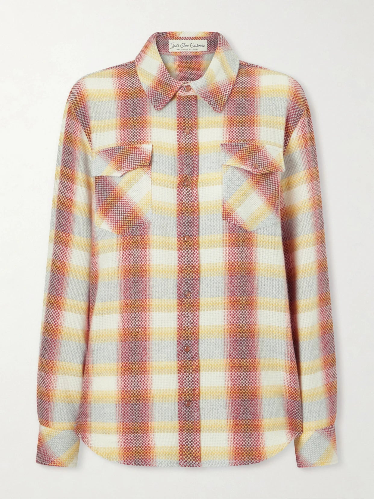 Rose Blume Checked Cashmere Shirt