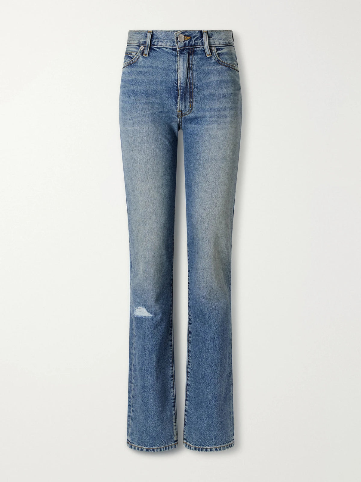 ÉTERNE Chloe Straight High-rise Jeans