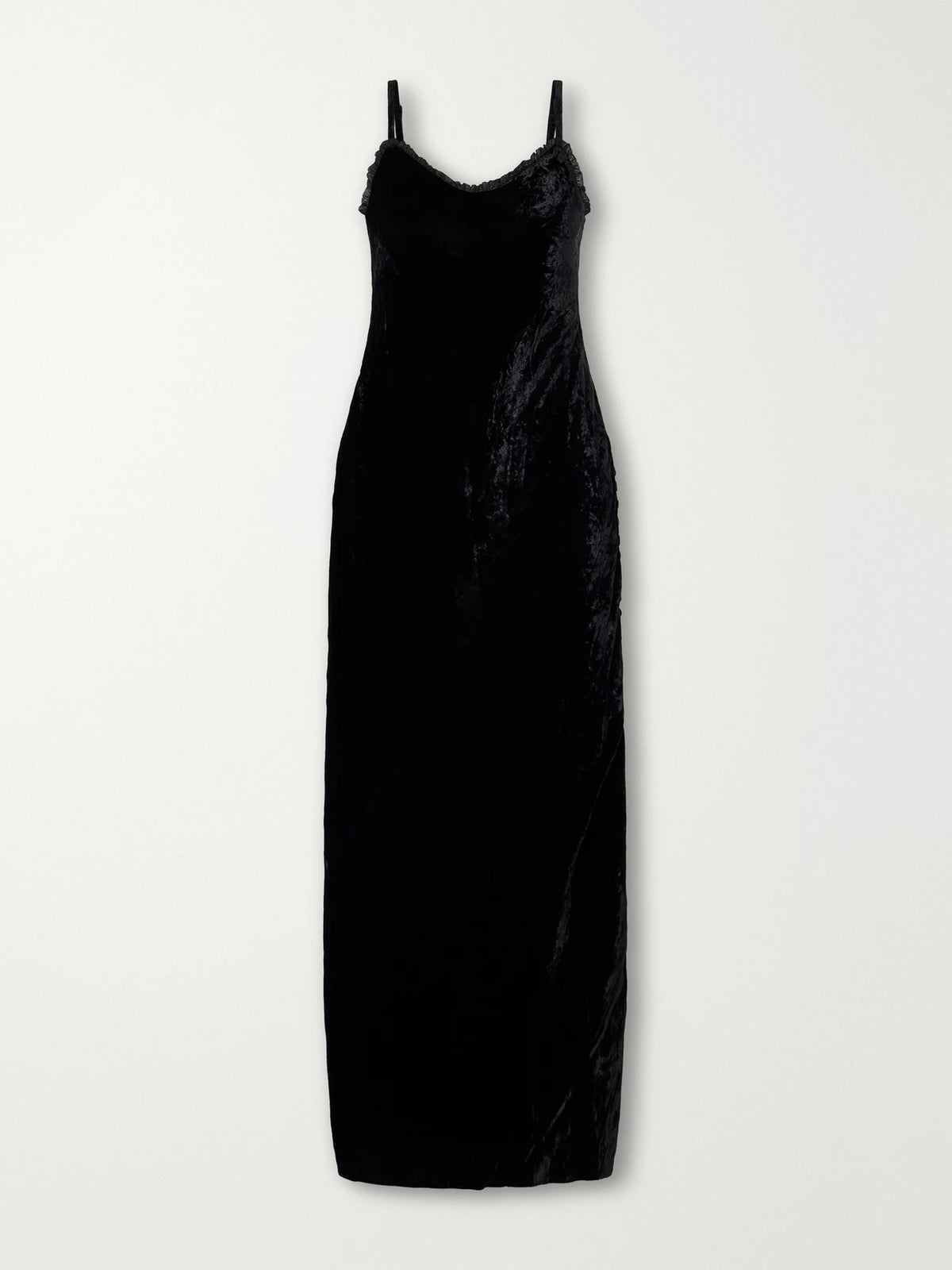 ALIX OF BOHEMIA Athens Tulle-trimmed Velvet Maxi Dress