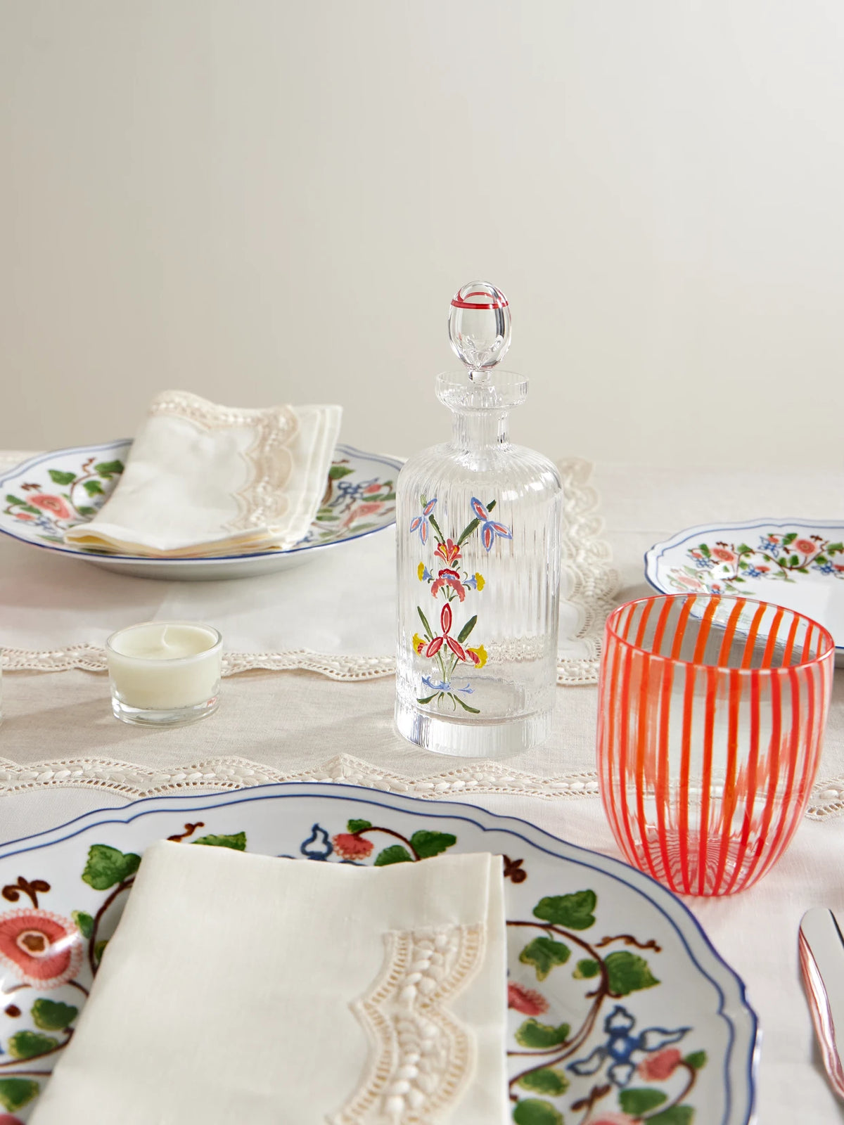 Image of Tableware. Product name - Painted Glass Bottle in Clear colour by brand - Cabana
